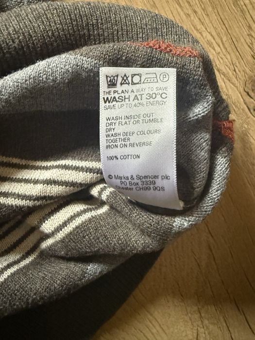 Bawelniany meski sweter L