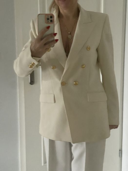 Zakiet kremowy Zara rozmiar XL