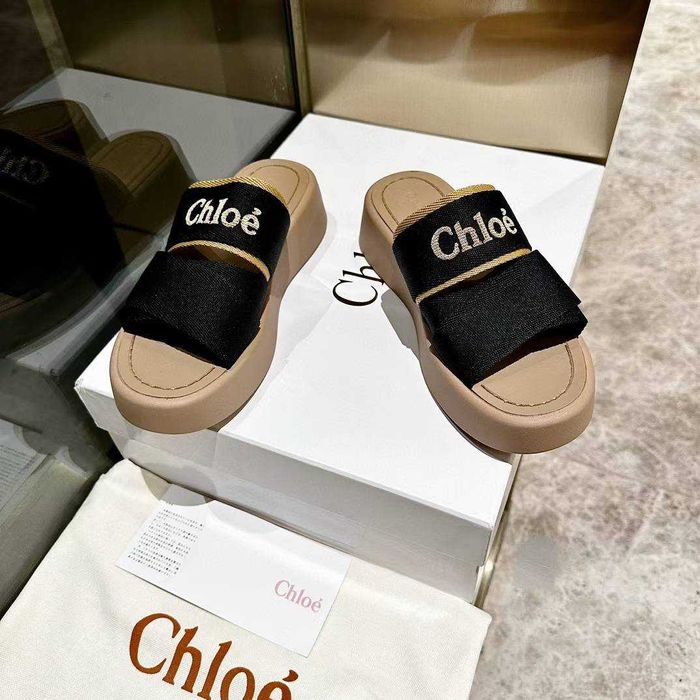 Chloe Buty, sandaly klapki, skora 110218