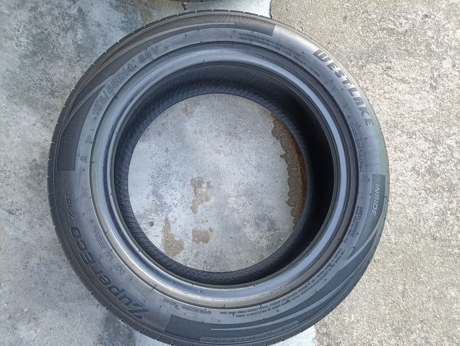 Par de pneus usados 185/55/14