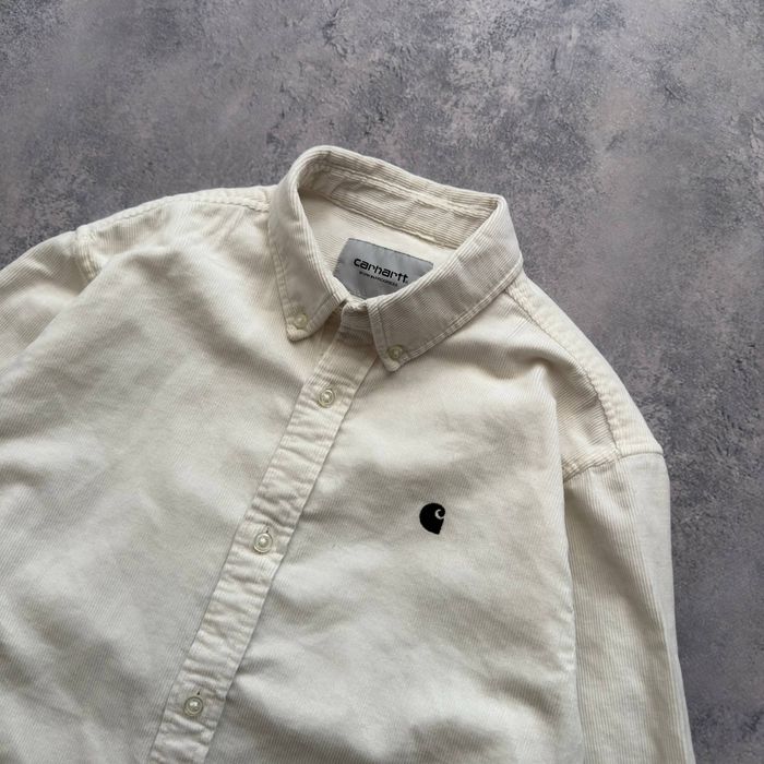 Велюровий овершот сорочка carhartt madison shirt x stone island