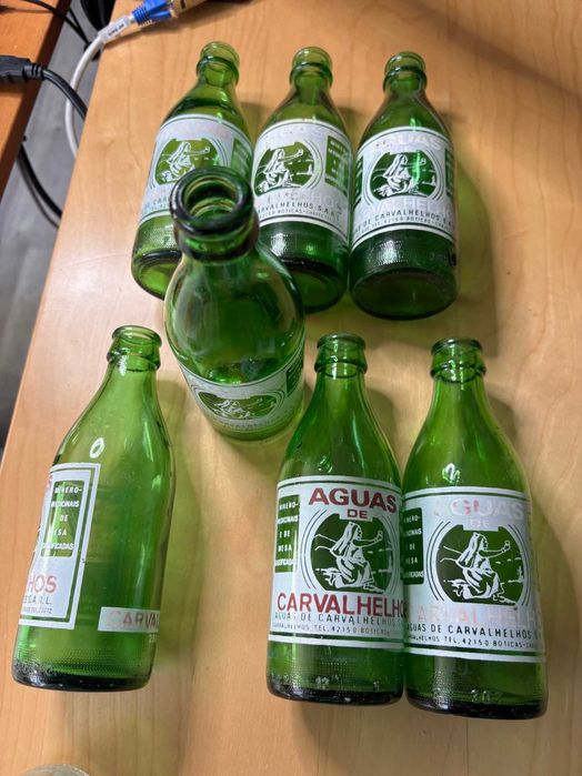 Garrafas pirogravadas antigas/vintage - Aguas Carvalhelhos