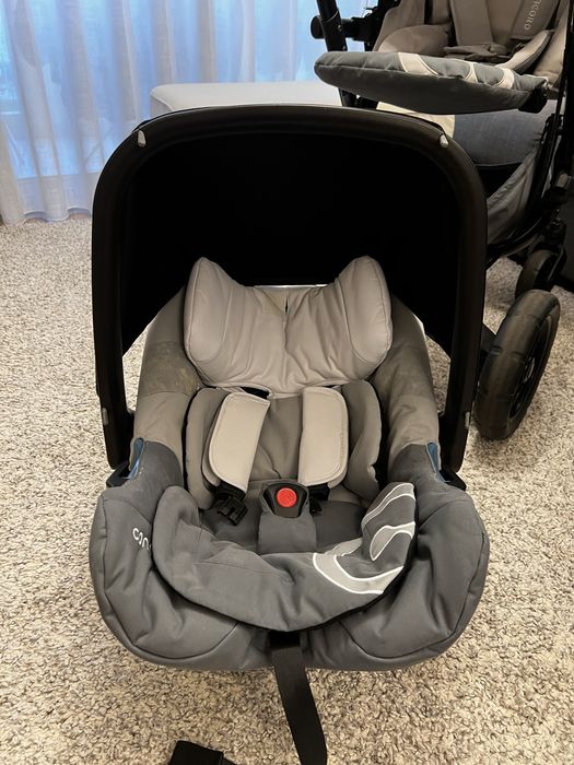 Carrinho + ovo concord neo cinza.