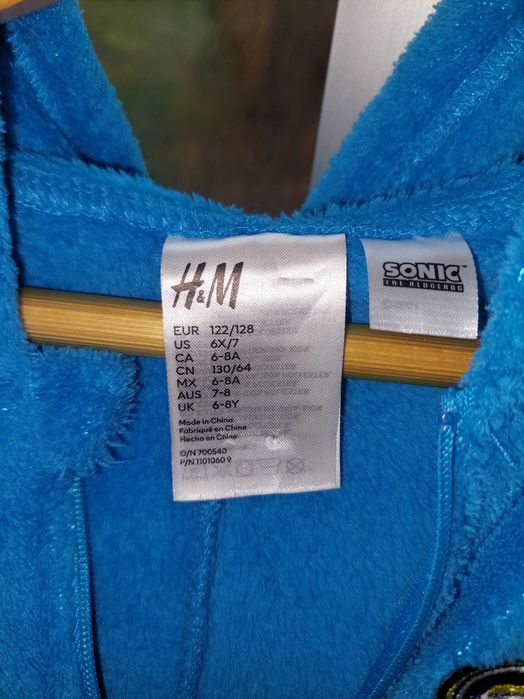 Fato carnaval sonic 6/8