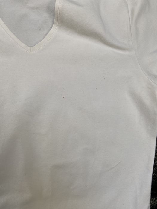 Bialy t-shirt basic rozmiar S