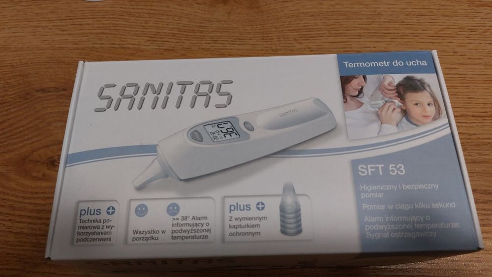 Termometr do ucha Sanitas