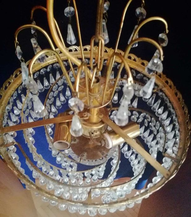 Чеська люстра кришталева  Zeleznobrodske sklo хрустальна люстра