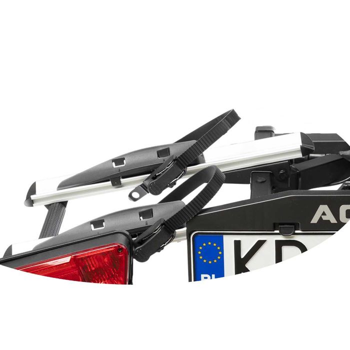 Bagażnik rowerowy platforma na hak Aguri Krab Pro 2 Silver na 2 rowery elektryczne E-BIKE