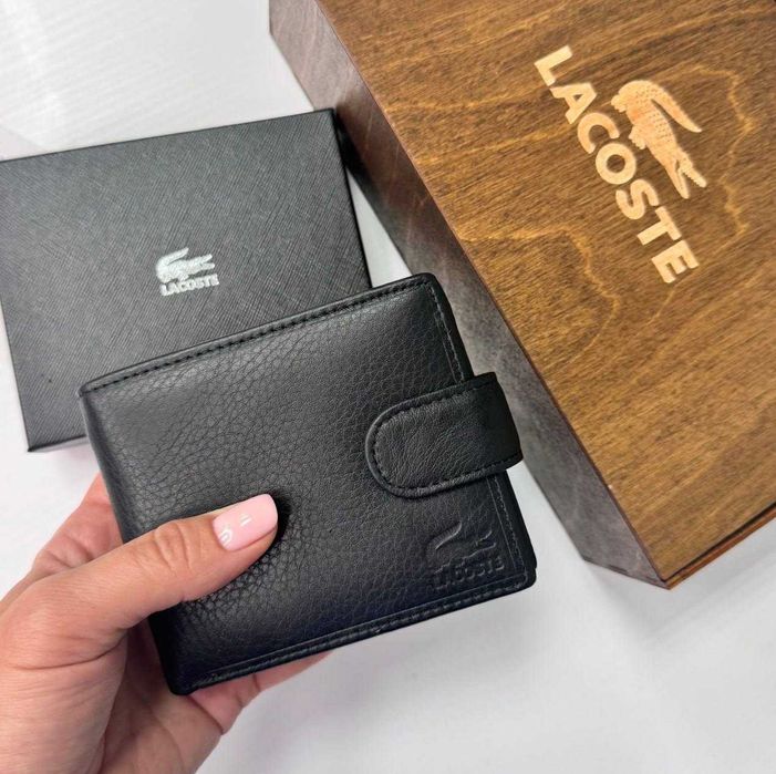 Ремінь + Гаманець Lacoste Натуральна шкіра