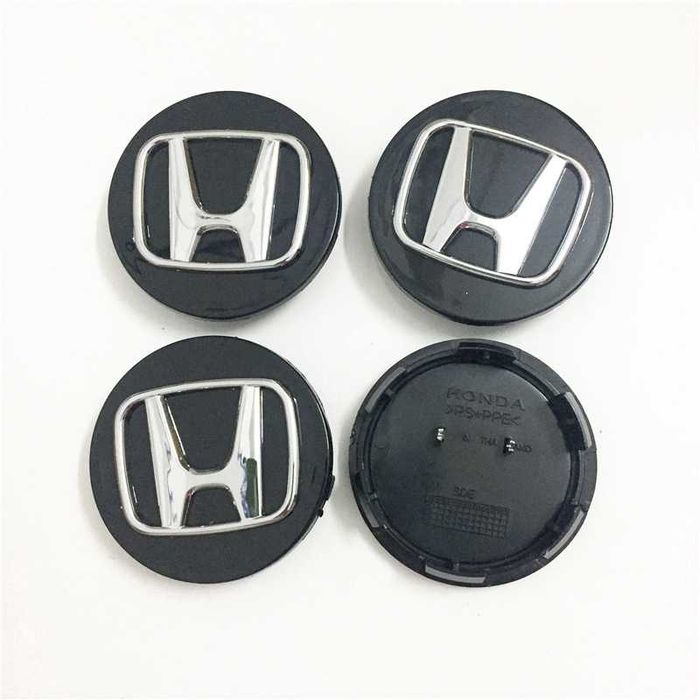 Centros/tampas de jante completos Honda com 58, 60, 65 e 69 mm