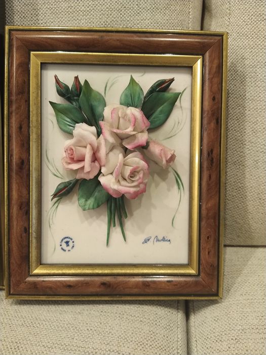 Conjunto de 4 quadros Capodimonte made in Italy