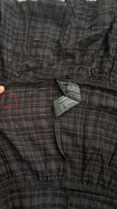 Luźna sukienka Zara S w czarno-szarą krateczkę