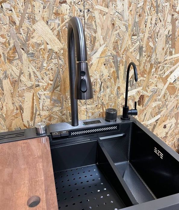 мойка кухонная раковина з нержавіючої сталі багатофункціональна мийка