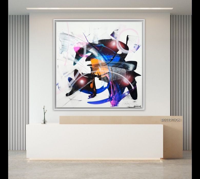 Parscha Mirghawameddin - pintura a acrílico sobre tela