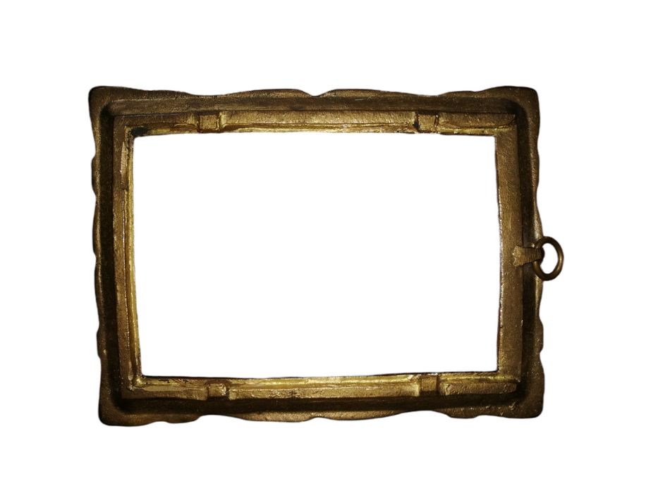 Mosiężna ramka na obrazek o formacie 9 x 13cm