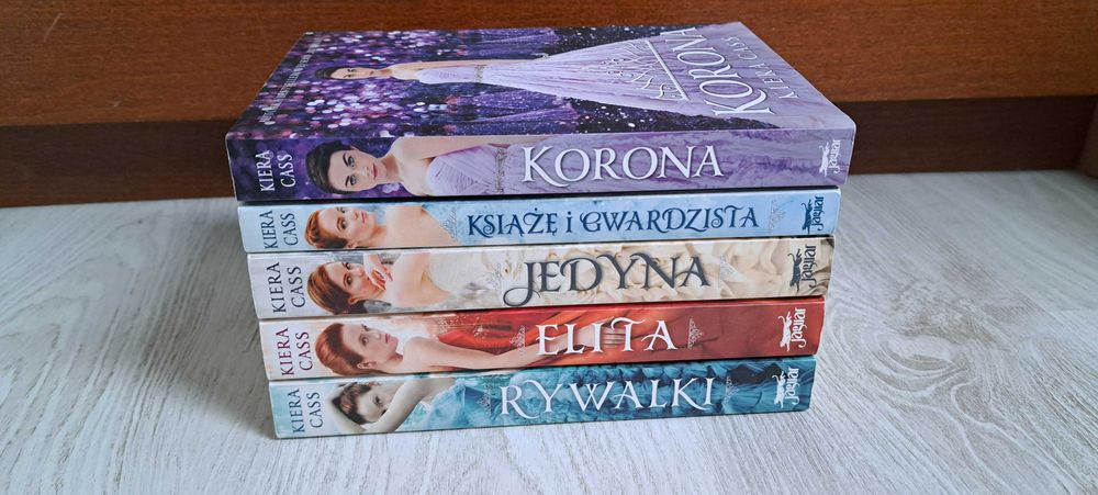 5x Kiera Cass Rywalki Książę i gwardzista + Elita + Korona + Jedyna