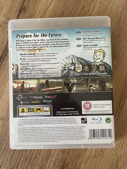 Gra PS3 Fallout 3, GOTY edycja