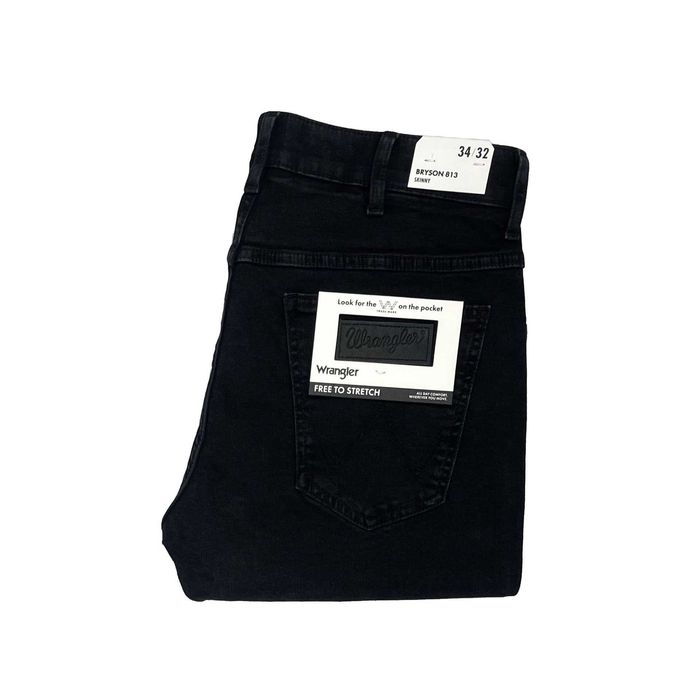 Spodnie męskie jeansy Wrangler Bryson 813 Jetstorm Noir W34 L32