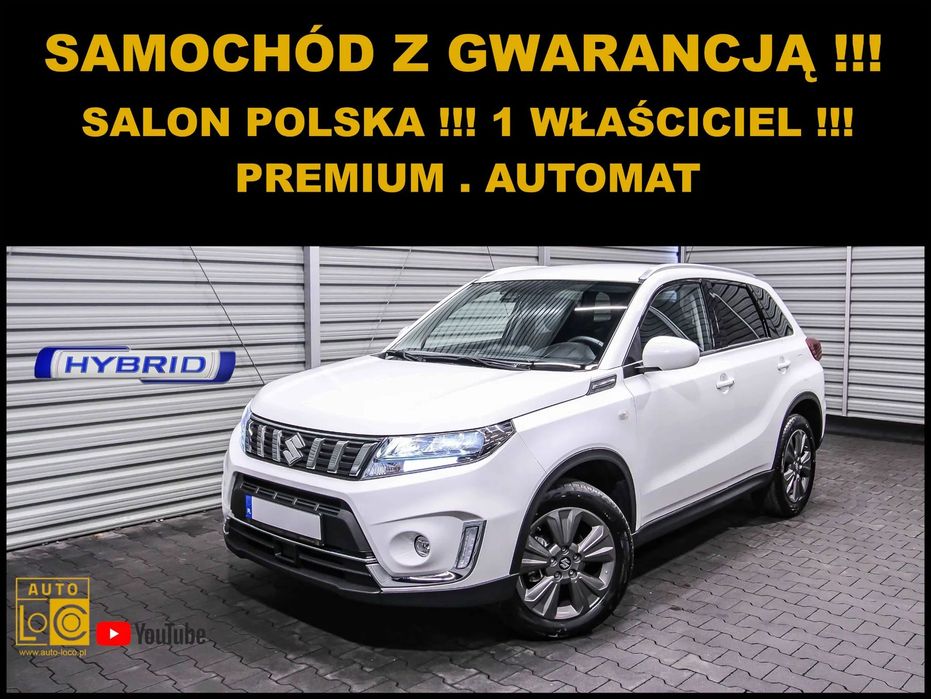 Suzuki Vitara PREMIUM + AUTOMAT + Salon POLSKA + 100% Serwis SUZUKI + Gwarancja !
