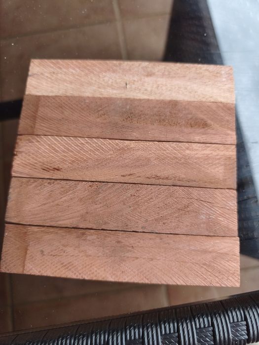 Pavimento de Jatobá, parquet tacos (Brazilian Cherry) — 35 m² — 9 embalagens novas