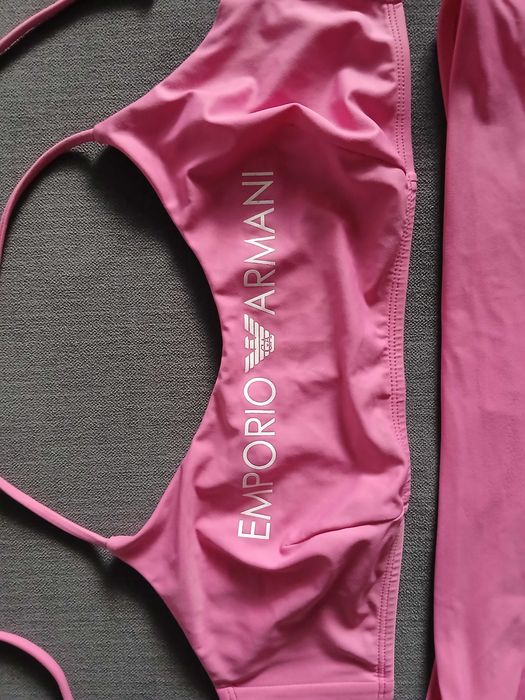 Strój kąpielowy Emporio Armani różowy rozm.L idealny