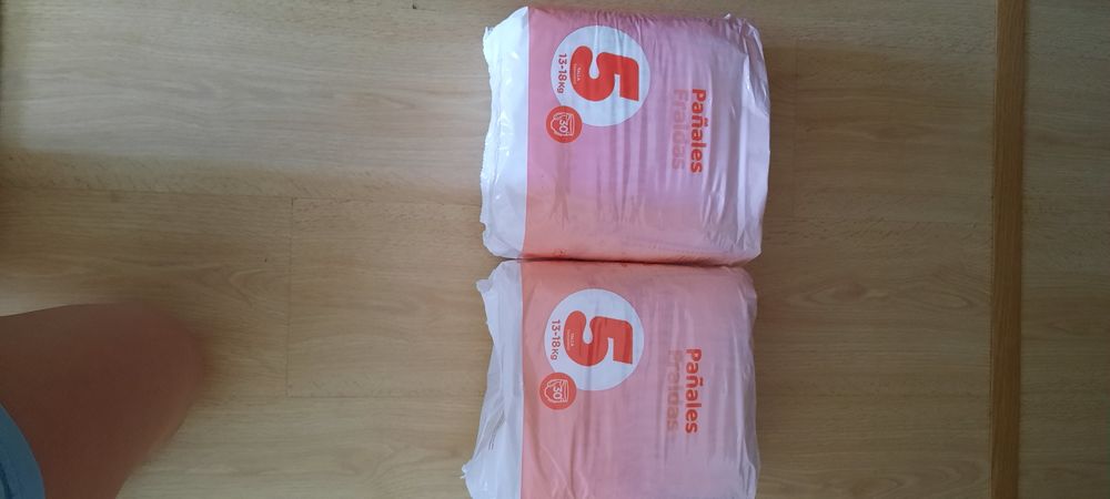 2 pacotes de fraldas tamanho 5 mercadona