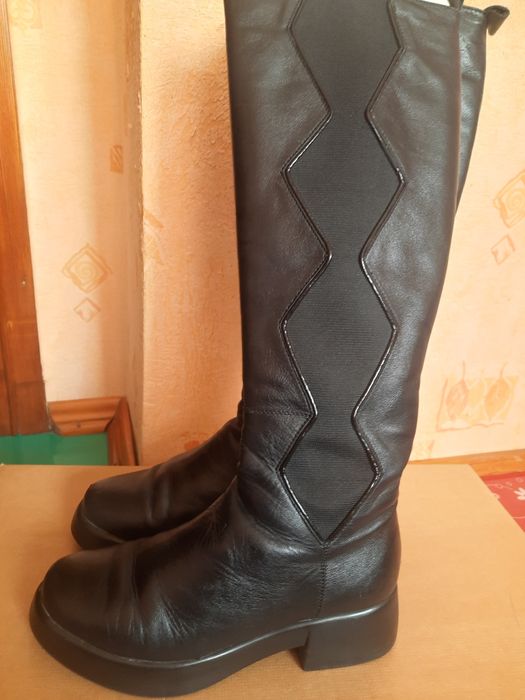 Продам шкіряні сапоги