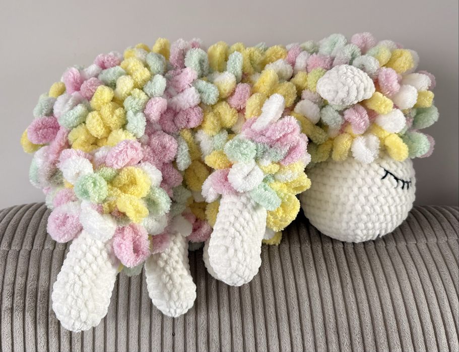 Ręcznie robiona owieczka – maskotka handmade