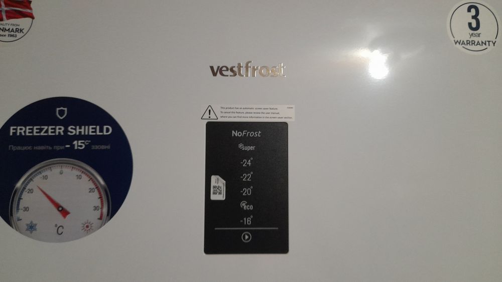 Морозильная Камера VestFrost Fn371E W 280л