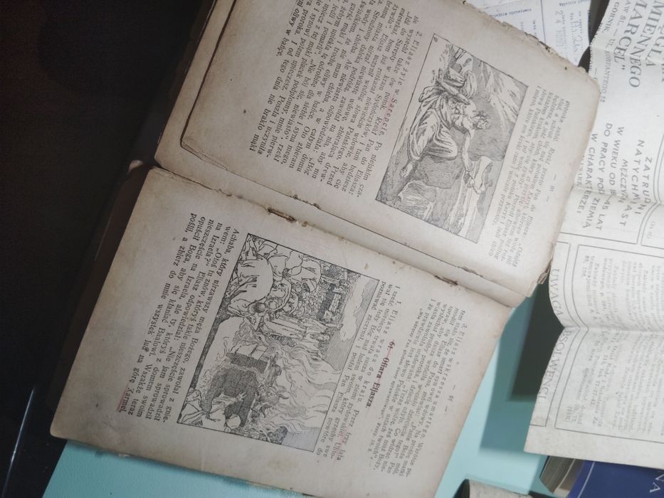 1959 stare papiery Gamrat Jasło stara Biblia 1923 rok