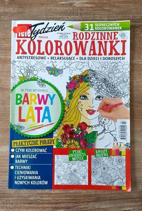 rodzinne kolorowanki, antystresowe, relaksujące, dla dzieci, dorosłych
