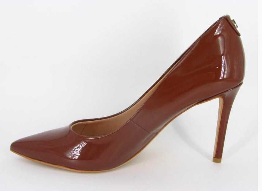 Guess damskie szpilki Czółenka Brązowe Lakierowane ORYGINALNE Roz 40