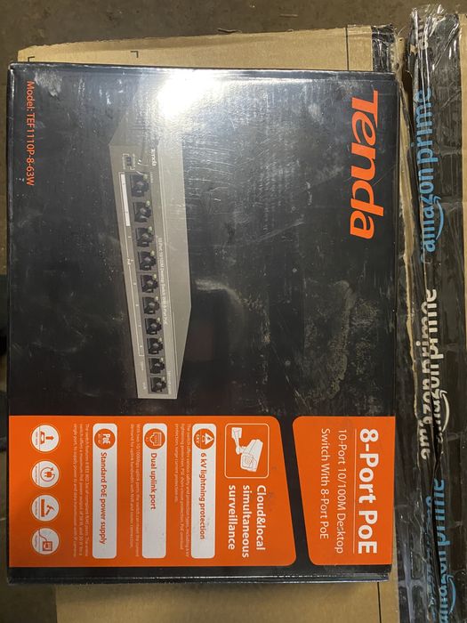 Switch tenda tef1110p 8-63w 10 portowy ethernet