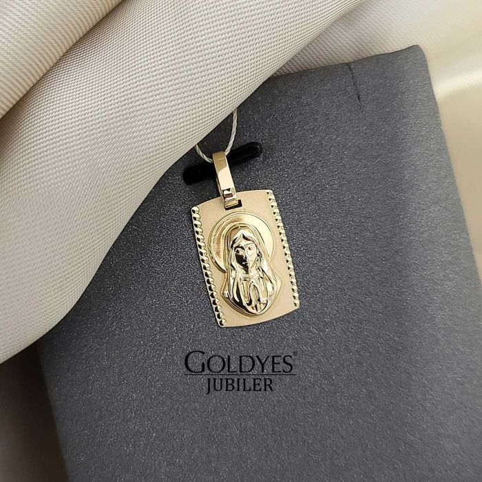 Złota zawieszka Bozia próba złota 585