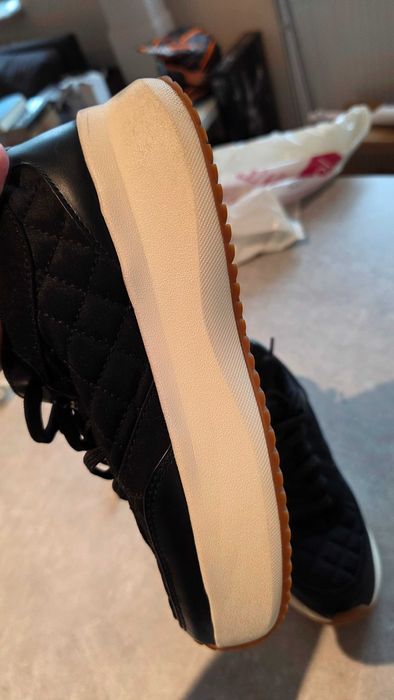 Czarne Sneakersy Platformy ZARA - rozmiar 37