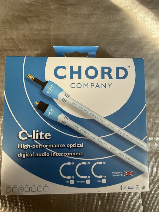 Chord Epic USB A/B Cables 1.5m and C-lite Optical Cables (1m and 2m) (Like New)63824735561731122