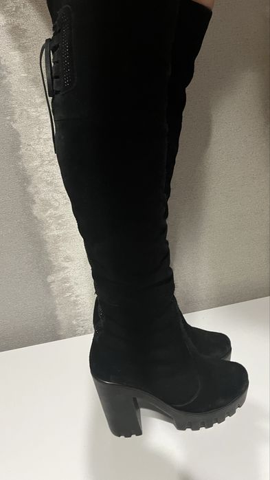 Ботфорти замшеві 38 розмір