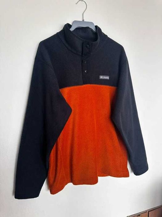 Columbia polar fleece vintage unisex czarno-pomarańczowy