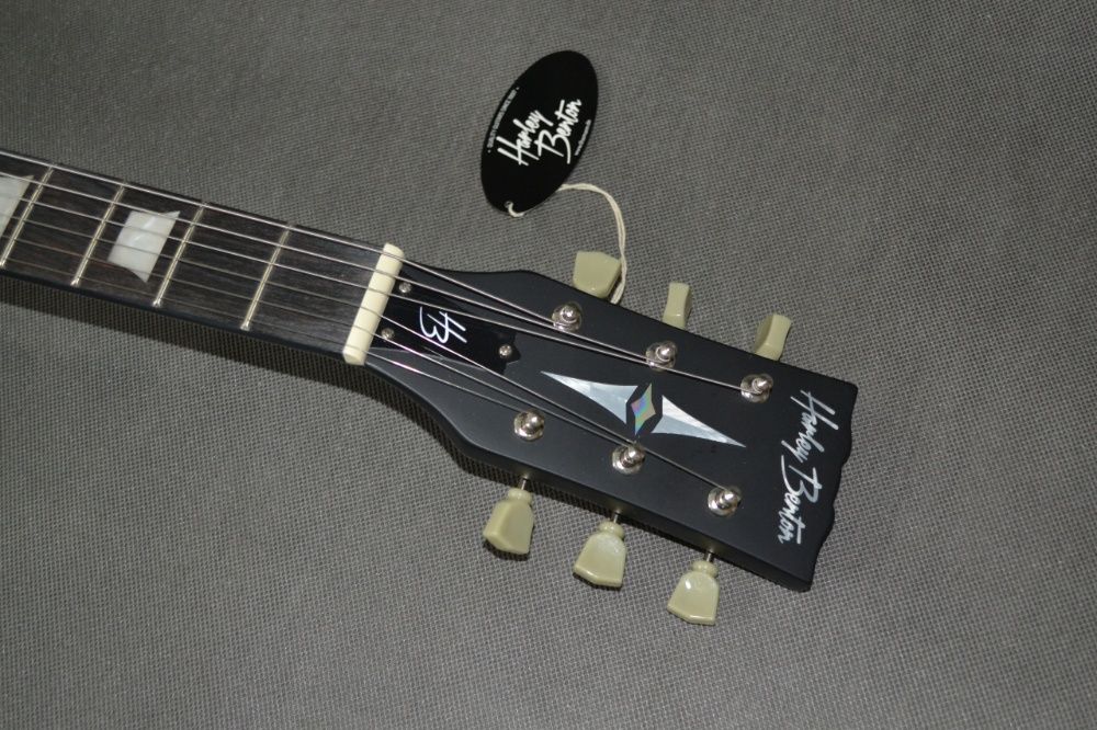 Harley Benton SC-400 SBK satin black nowa gitara Les Paul - USTAWIONA!