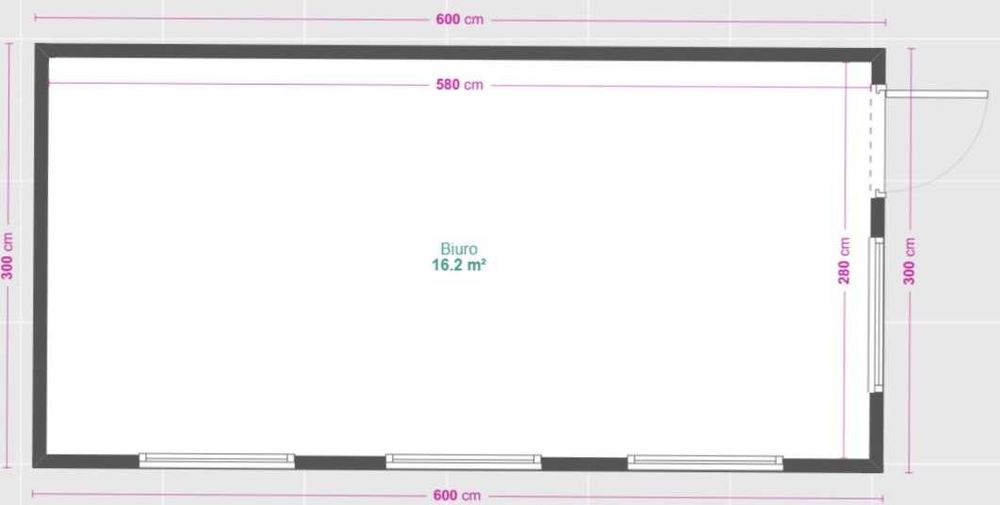 Kontener biurowy socjalny 18m2 6x3m w hali PRODUCENT