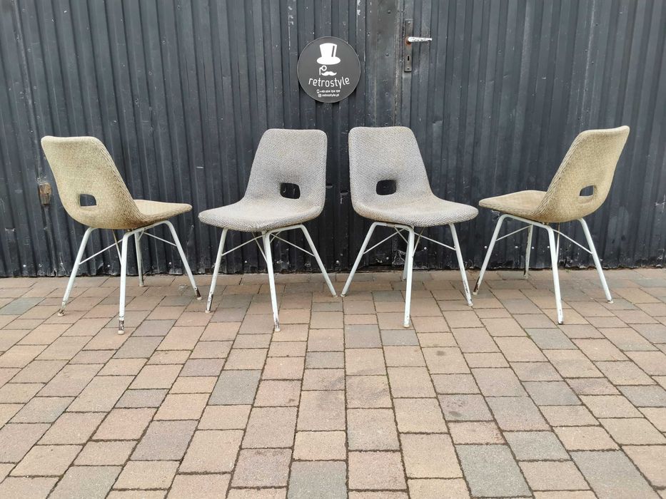 Rzadkie, designerskie krzesła TON, Czechosłowacja '60 Design, Prl, RETRO