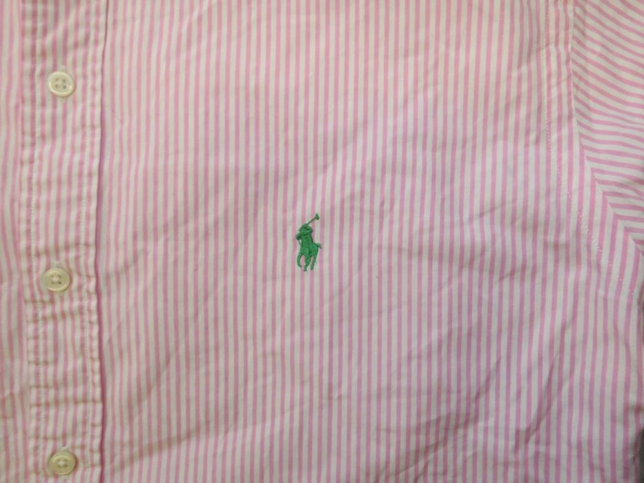 Ralph Lauren koszula w prążki na krótki rękaw XL