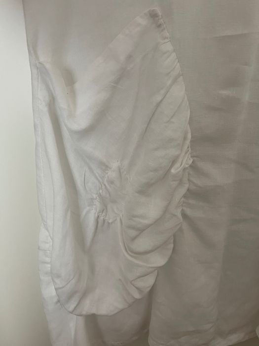 Vestido midi 100% linho com bolsos
