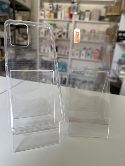 Etui przeźroczyste 1mm + szkło hartowane OPPO A74 4G