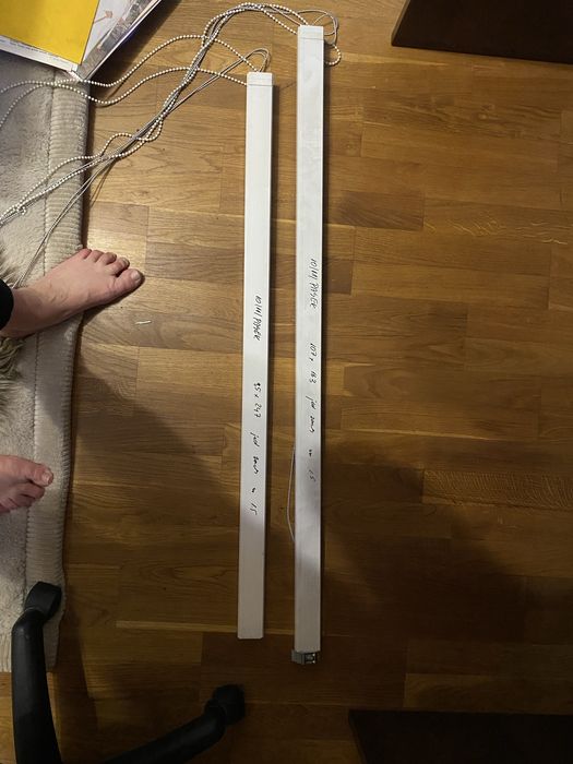 Szyny do  żaluzji ppionowych
