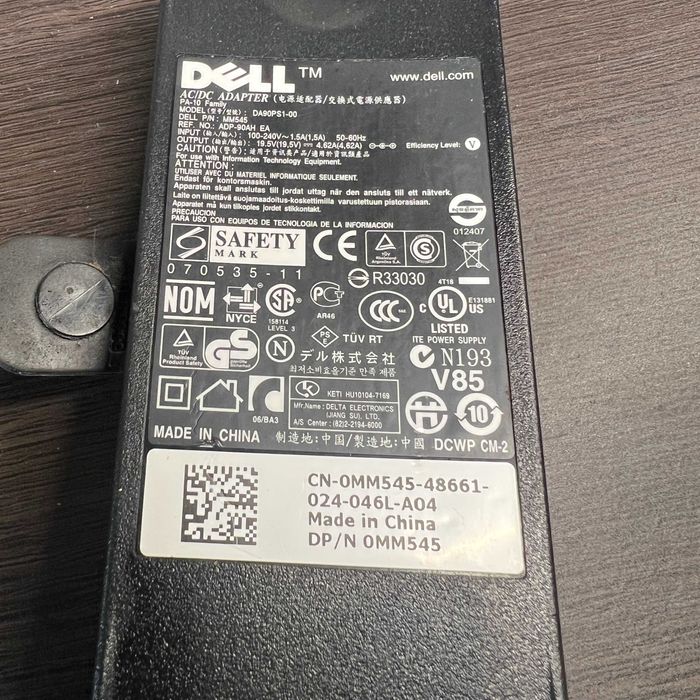 DELL ADP-90AH E zasilacz 19.5V 4.62A 90W wtyk DC 7.4x5.0 pin