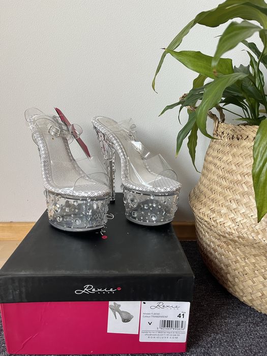 Szpilki Pole Dance szklanki 41 (III) nowe jak Pleaser Roxie Luve