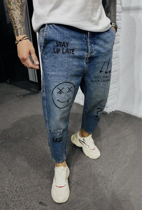 Мужские джинсы МОМ молодежные бойфренды