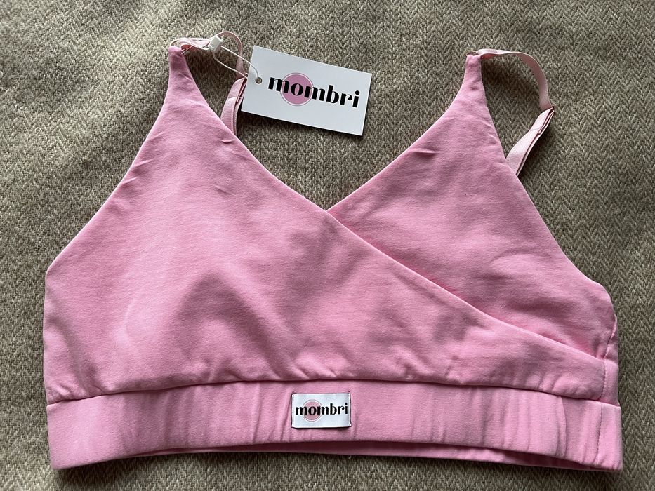 Biustonosz do jarmienia Mombri Mileo XL nowy różowy