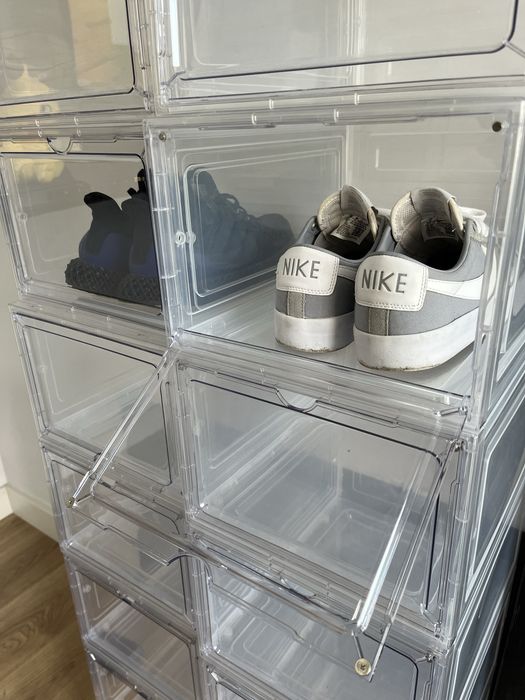 15 Caixas Transparentes para Sapatilhas / Sapatos – Empilháveis
